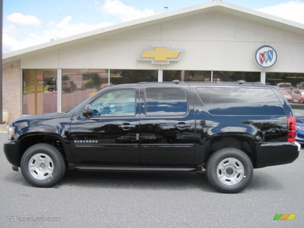 2012 Suburban 2500 LT 4x4 - Black / Ebony photo #1