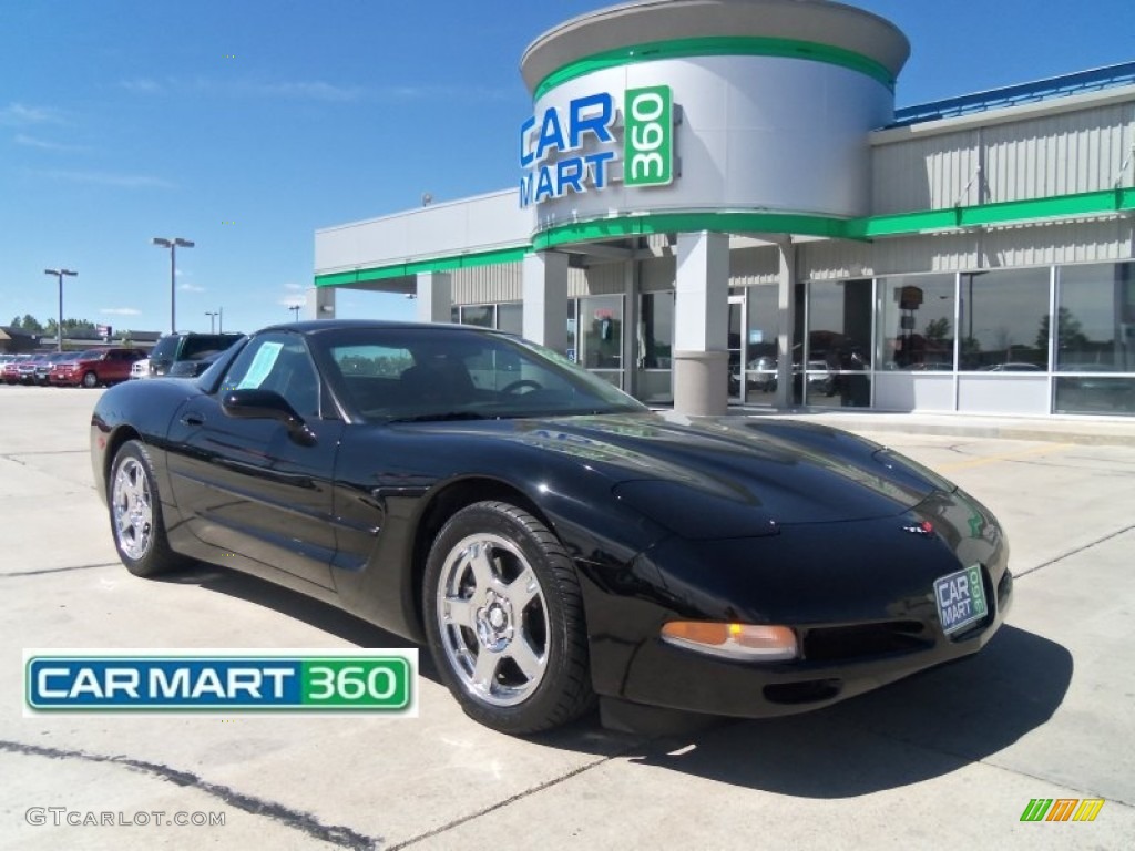 1998 Corvette Coupe - Black / Light Oak photo #1