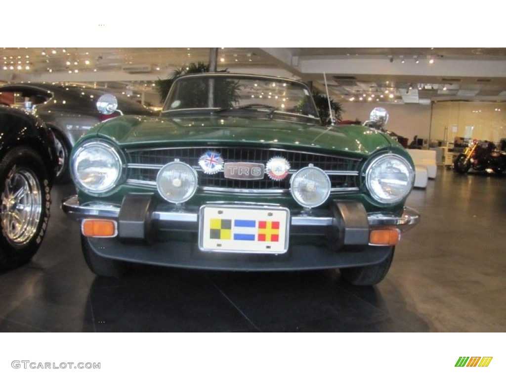 1976 TR6 Roadster - British Racing Green / Beige photo #2