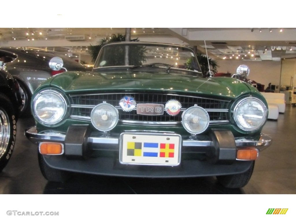 1976 TR6 Roadster - British Racing Green / Beige photo #5