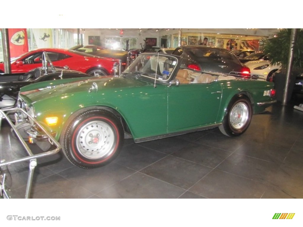 1976 TR6 Roadster - British Racing Green / Beige photo #11