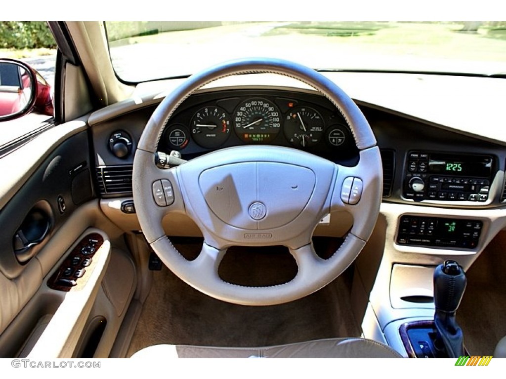 2001 Buick Regal LS Taupe Steering Wheel Photo #66214375