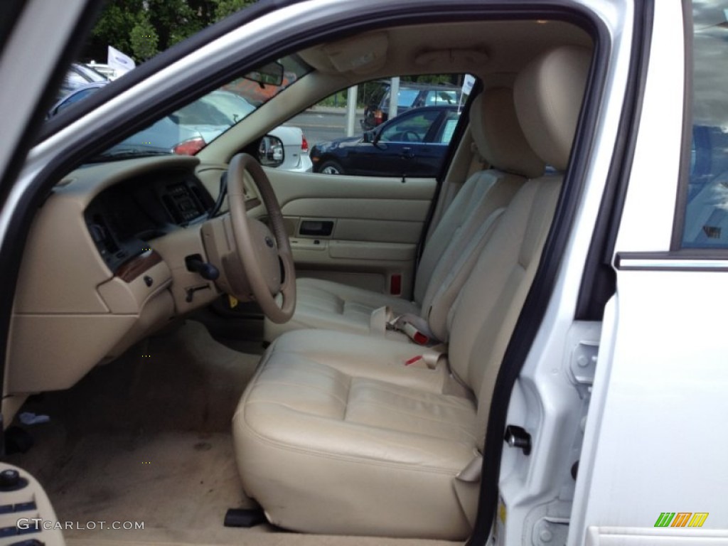 2011 Crown Victoria LX - Vibrant White / Light Camel photo #14