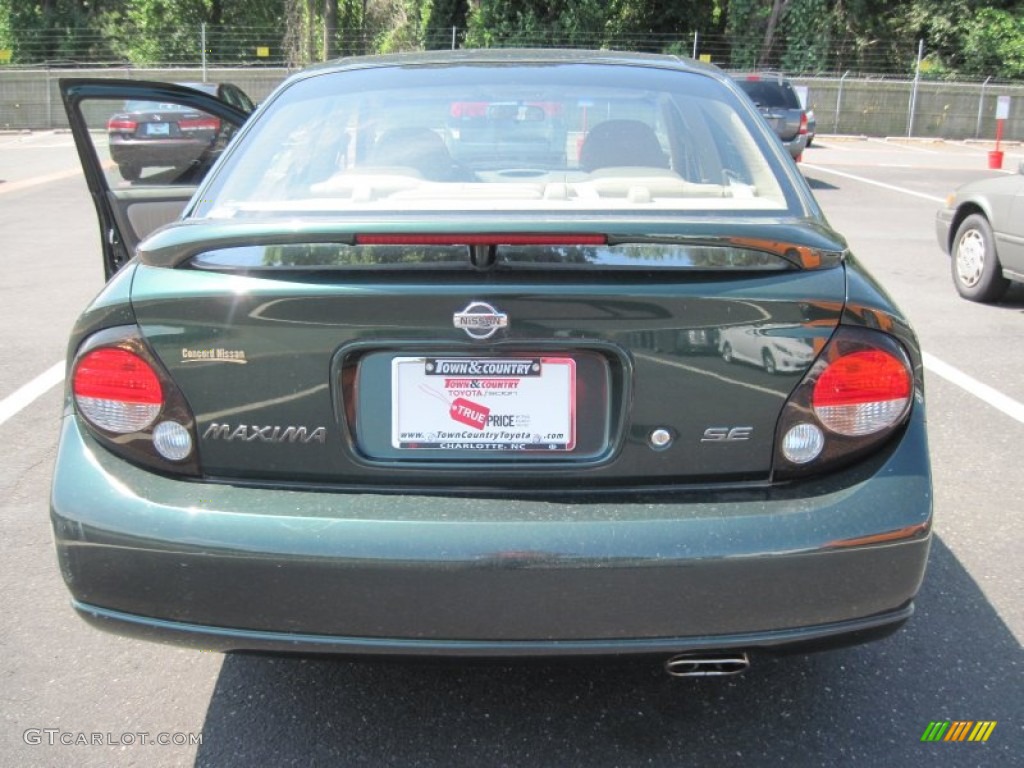2000 Maxima SE - Sherwood Green Metallic / Blond photo #7