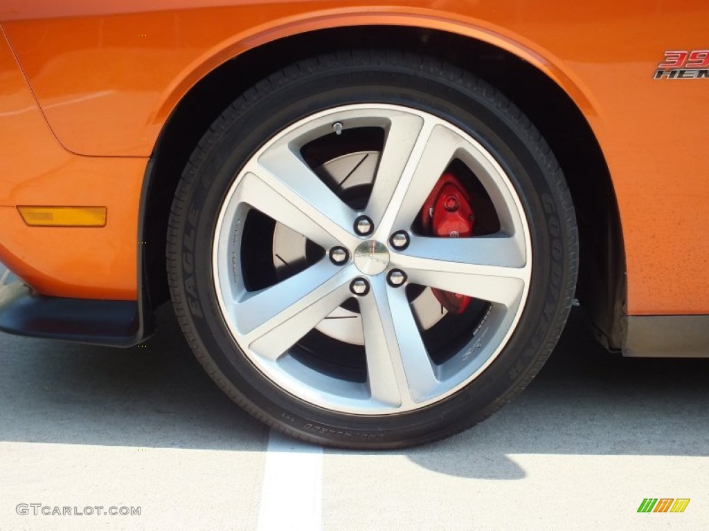 2011 Challenger SRT8 392 - Toxic Orange Pearl / Dark Slate Gray photo #42