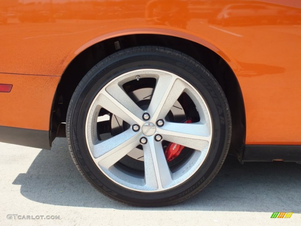 2011 Challenger SRT8 392 - Toxic Orange Pearl / Dark Slate Gray photo #44