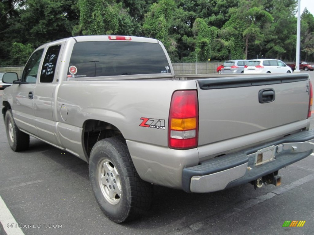 2001 Silverado 1500 Z71 Extended Cab 4x4 - Light Pewter Metallic / Medium Gray photo #7