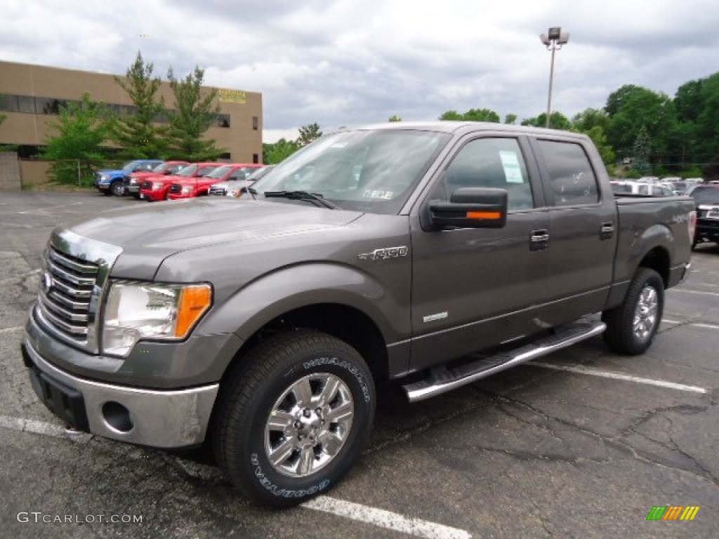 2012 F150 XLT SuperCrew 4x4 - Sterling Gray Metallic / Steel Gray photo #5