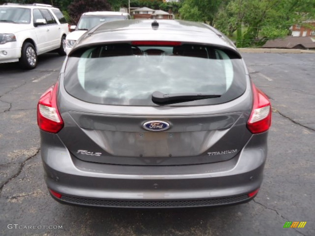 2012 Focus Titanium 5-Door - Sterling Grey Metallic / Charcoal Black photo #3