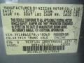 K36: Magnetic Gray 2008 Nissan Sentra 2.0 S Color Code