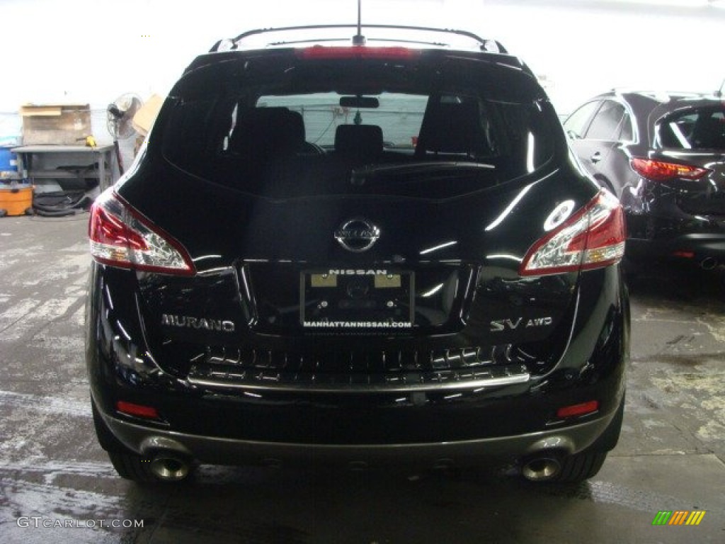 2011 Murano SV AWD - Super Black / Black photo #5