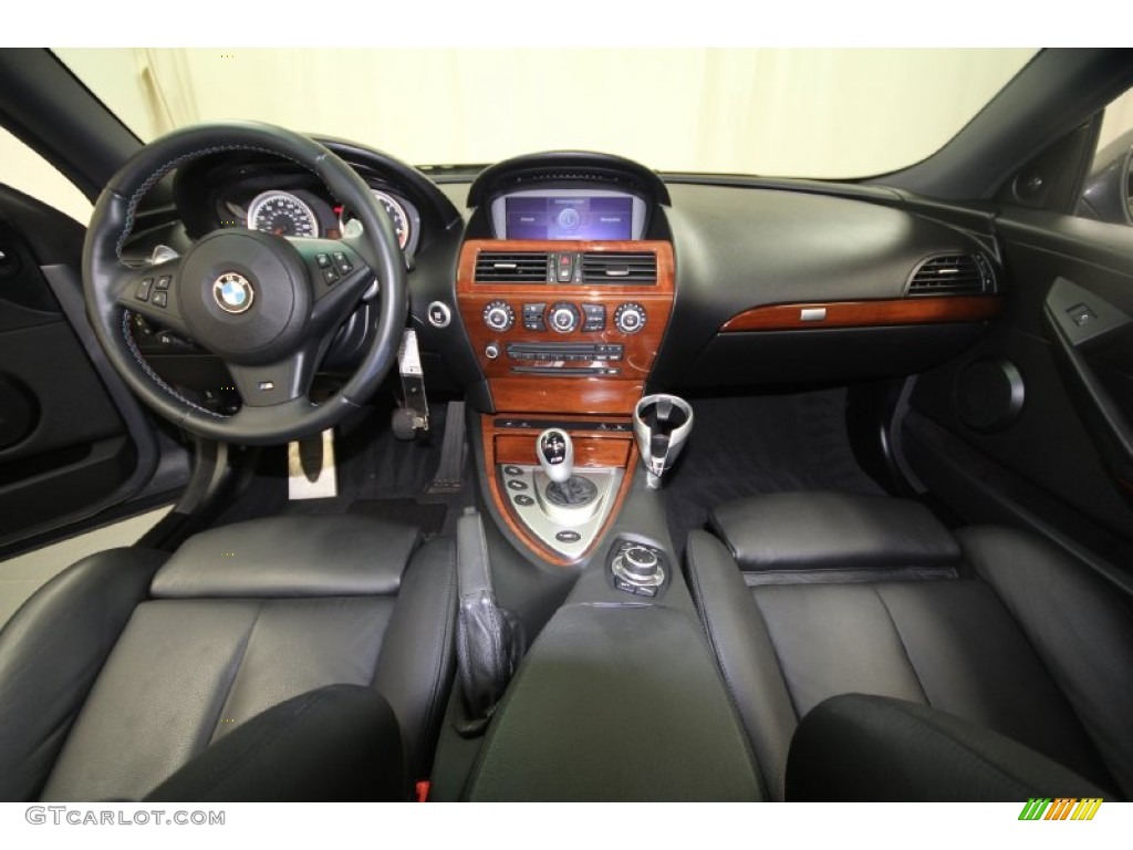 Black Merino Leather Interior 2009 BMW M6 Coupe Photo #66220290
