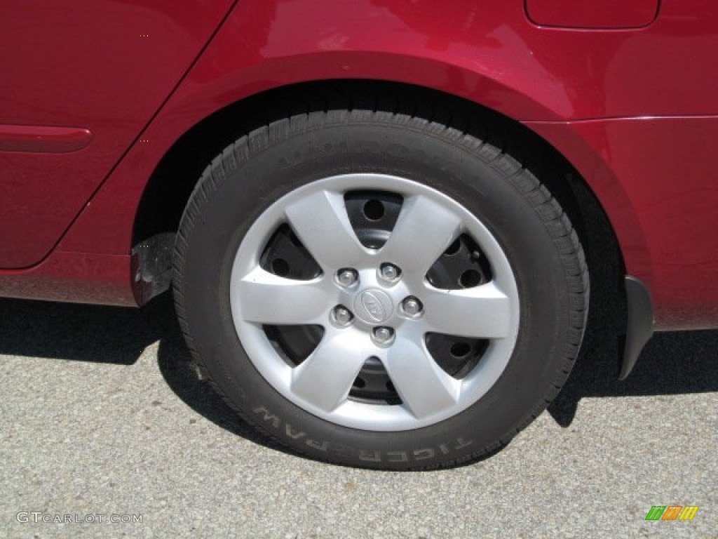 2007 Optima LX - Ruby Red / Beige photo #4