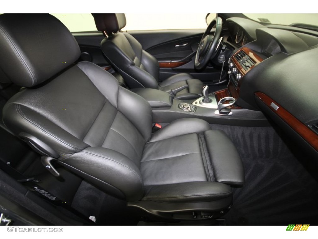 Black Merino Leather Interior 2009 BMW M6 Coupe Photo #66220560
