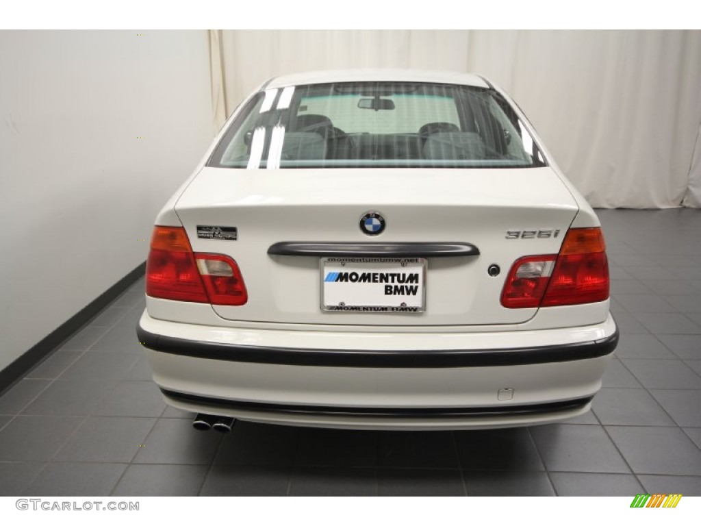 2001 3 Series 325i Sedan - Alpine White / Grey photo #11