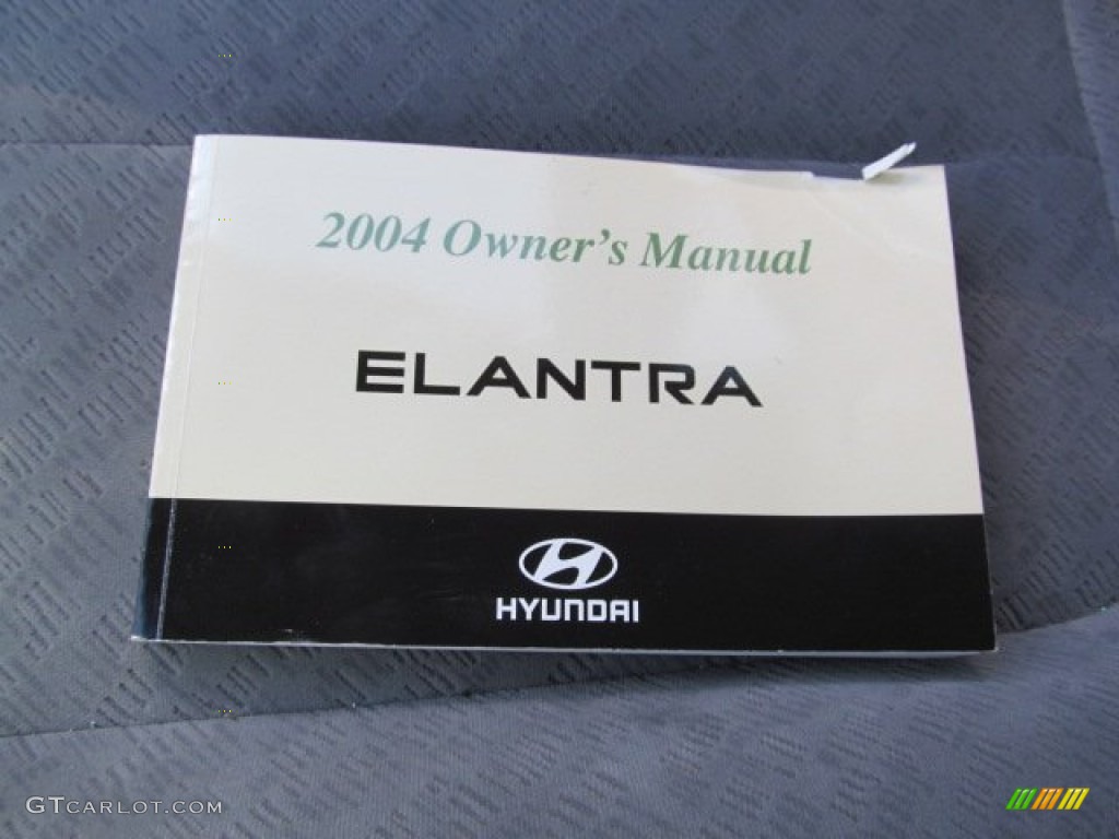 2004 Elantra GLS Sedan - Black Obsidian / Gray photo #18