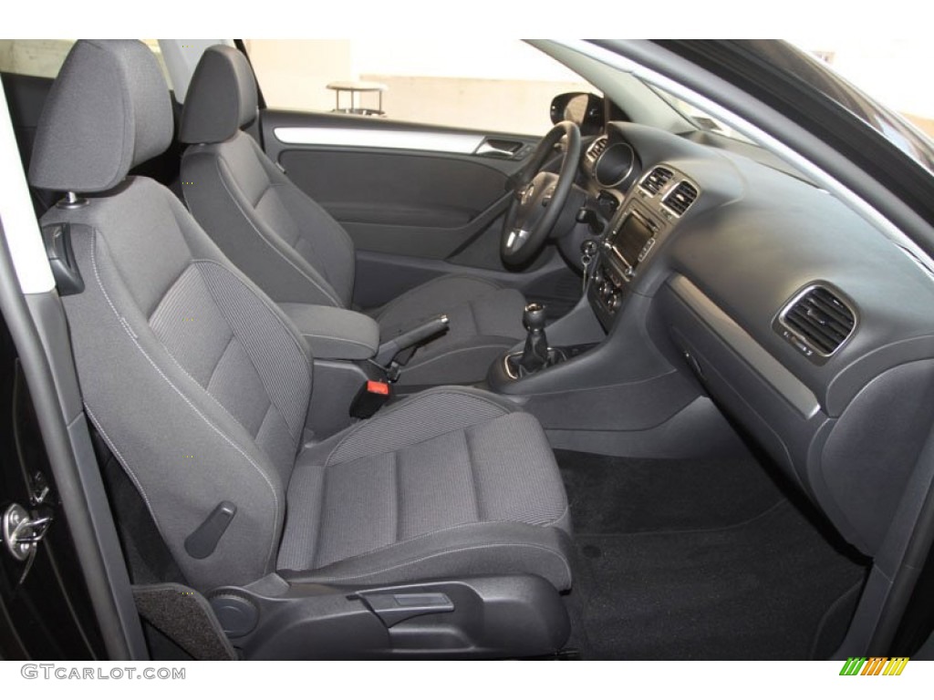 Titan Black Interior 2012 Volkswagen Golf 2 Door TDI Photo #66222210