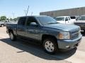 2011 Blue Granite Metallic Chevrolet Silverado 1500 LTZ Crew Cab 4x4  photo #2