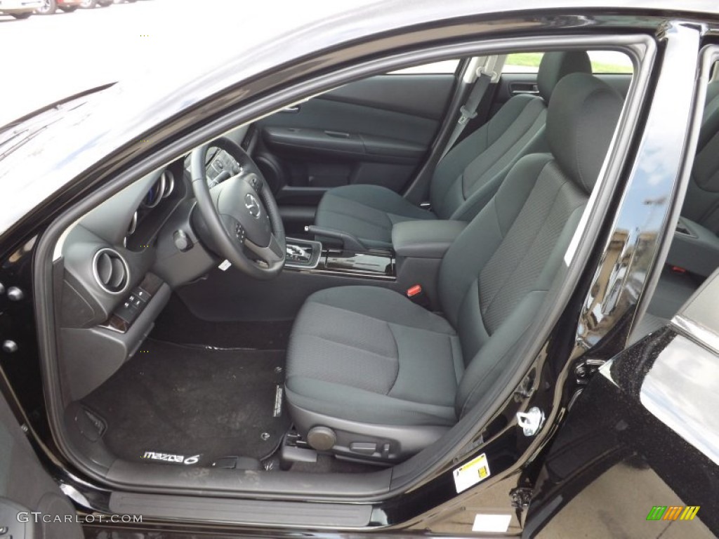 Black Interior 2013 Mazda MAZDA6 i Touring Sedan Photo #66222664