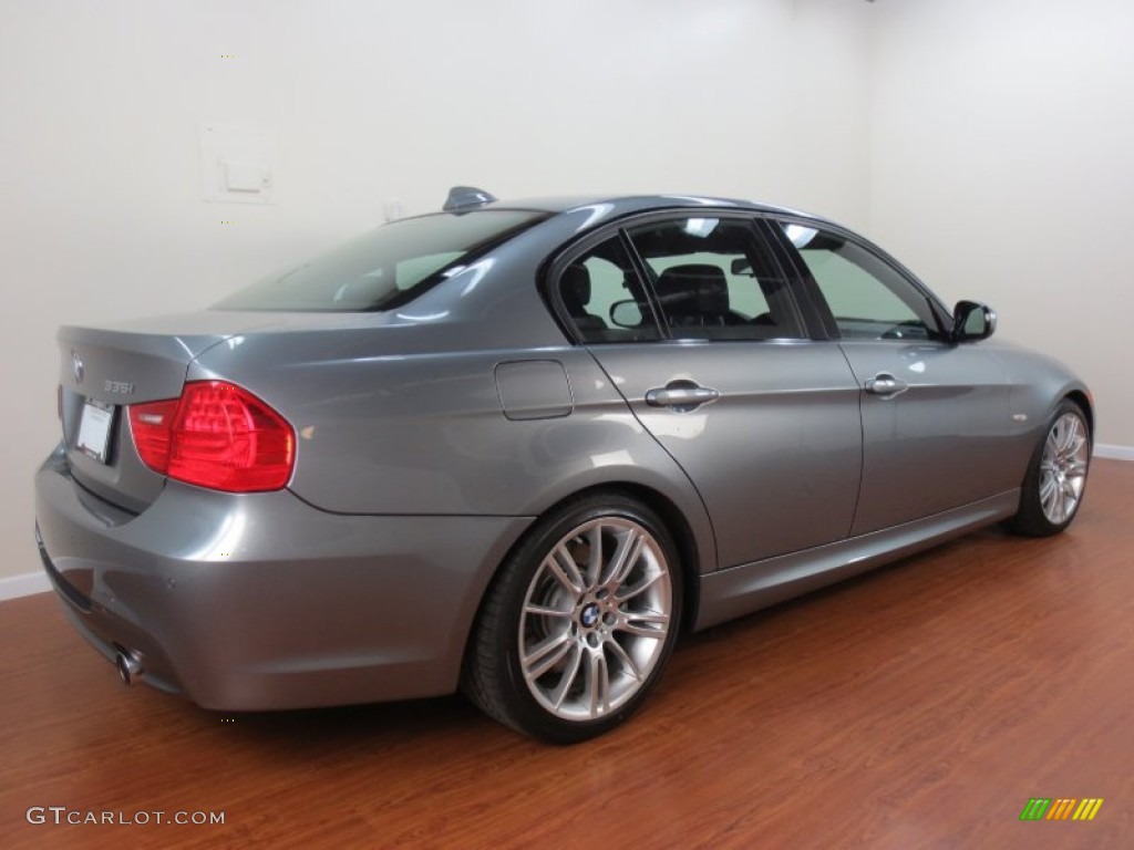 2010 3 Series 335i Sedan - Space Gray Metallic / Black photo #2