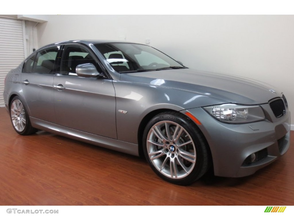 2010 3 Series 335i Sedan - Space Gray Metallic / Black photo #3