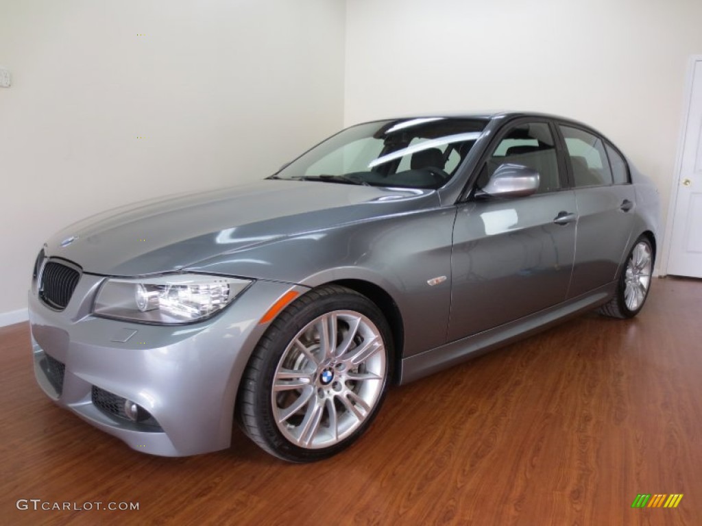2010 3 Series 335i Sedan - Space Gray Metallic / Black photo #4