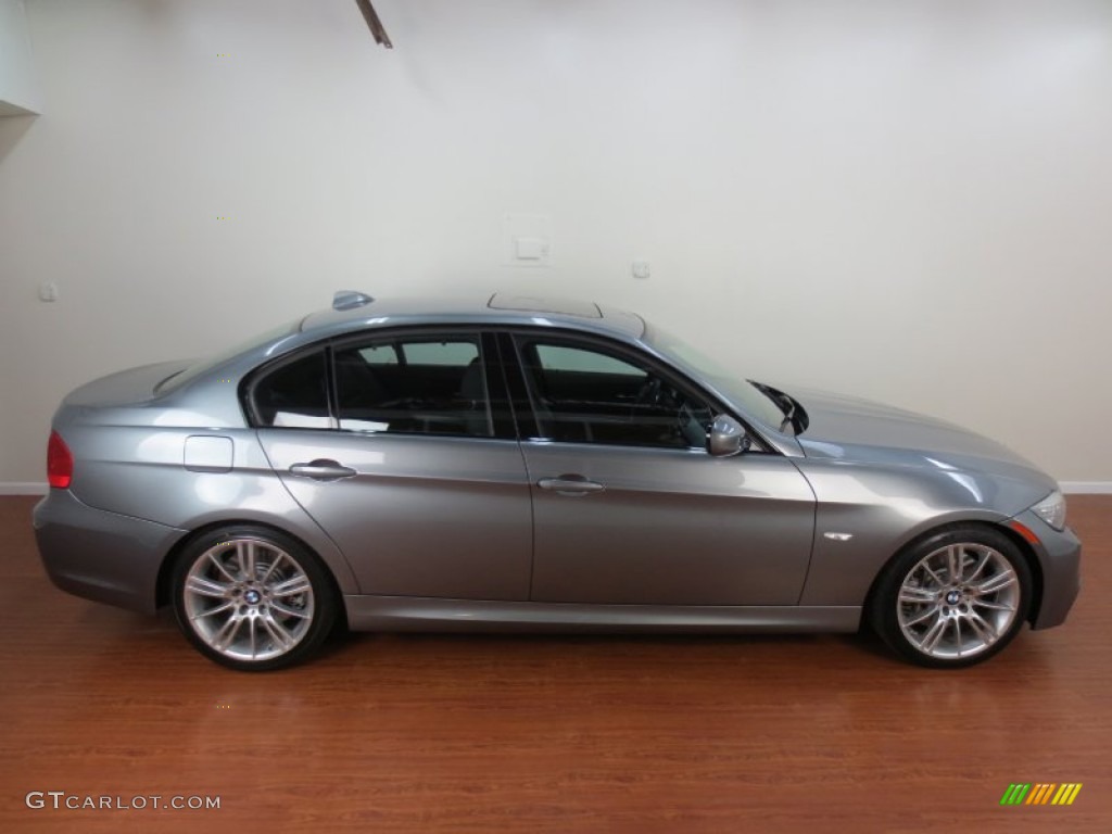 2010 3 Series 335i Sedan - Space Gray Metallic / Black photo #9