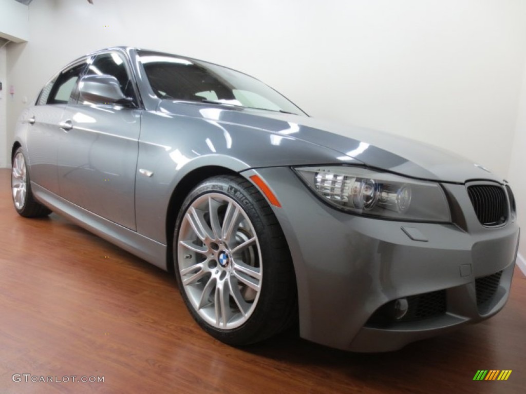 2010 3 Series 335i Sedan - Space Gray Metallic / Black photo #14