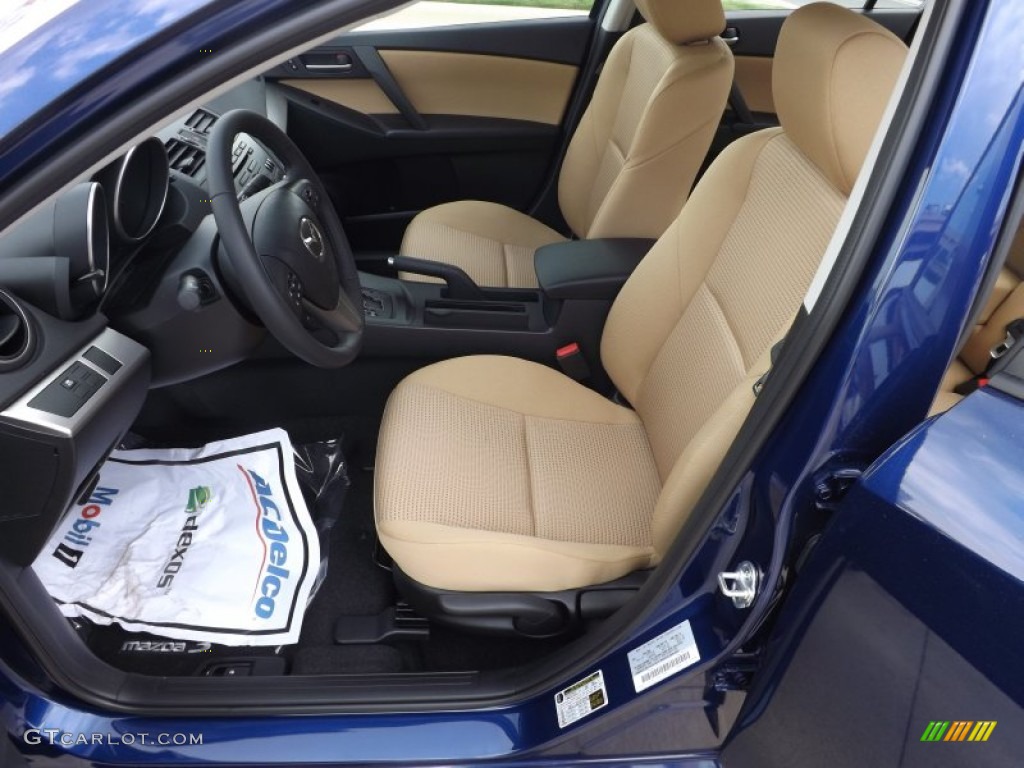 Dune Beige Interior 2012 Mazda MAZDA3 i Touring 4 Door Photo #66223303