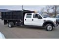 Oxford White - F550 Super Duty XL Crew Cab 4x4 Dump Truck Photo No. 4