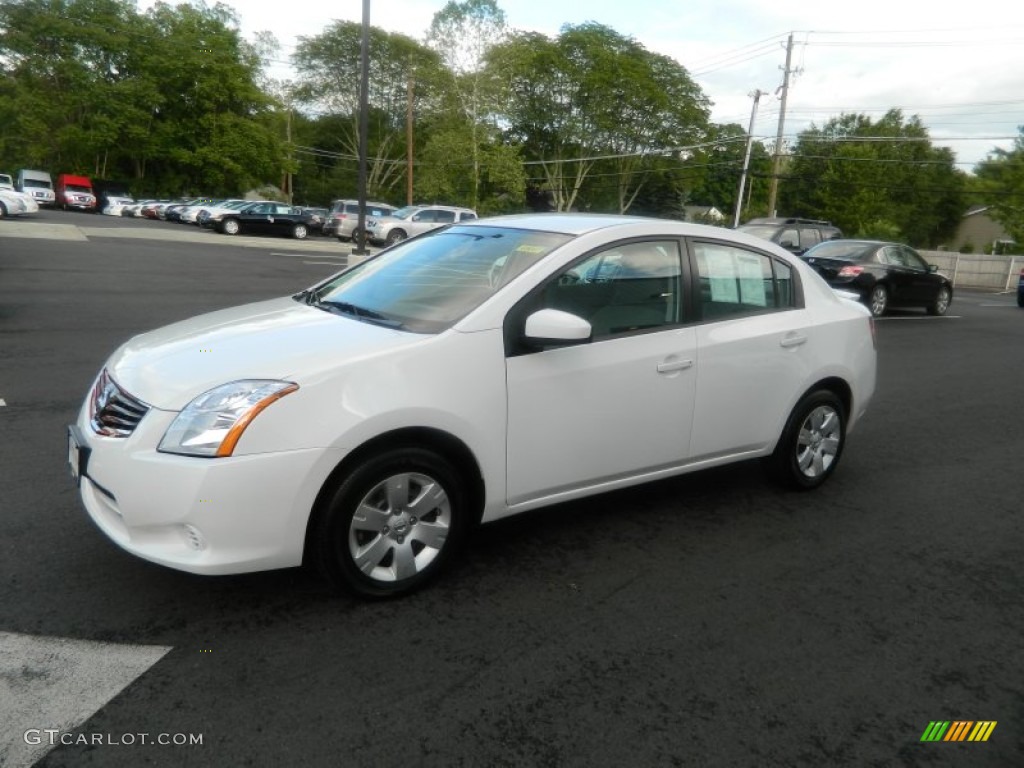 2011 Sentra 2.0 - Aspen White / Charcoal photo #1