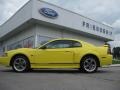 2001 Zinc Yellow Metallic Ford Mustang GT Coupe  photo #1