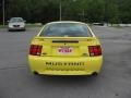 2001 Zinc Yellow Metallic Ford Mustang GT Coupe  photo #7