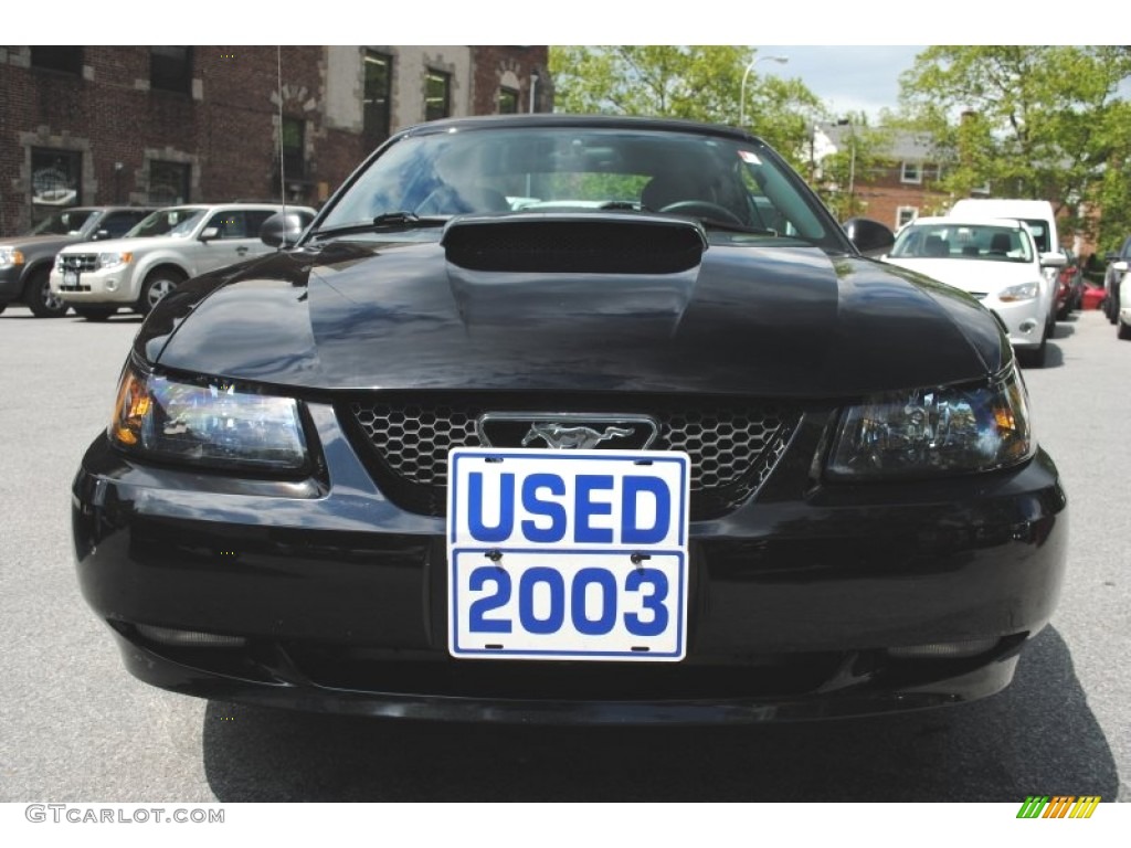 2003 Mustang GT Convertible - Black / Dark Charcoal photo #2