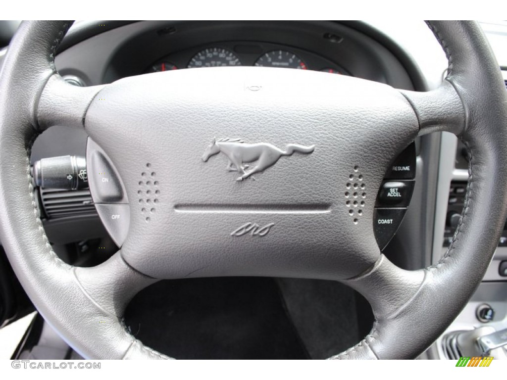 2003 Mustang GT Convertible - Black / Dark Charcoal photo #13