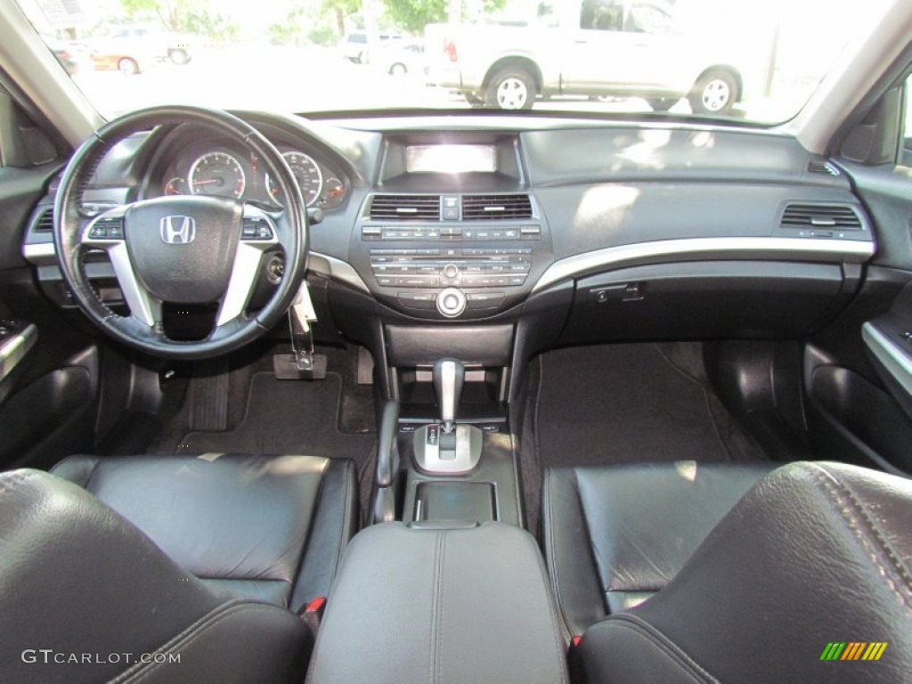 2009 Honda Accord EX-L V6 Sedan Black Dashboard Photo #66226249