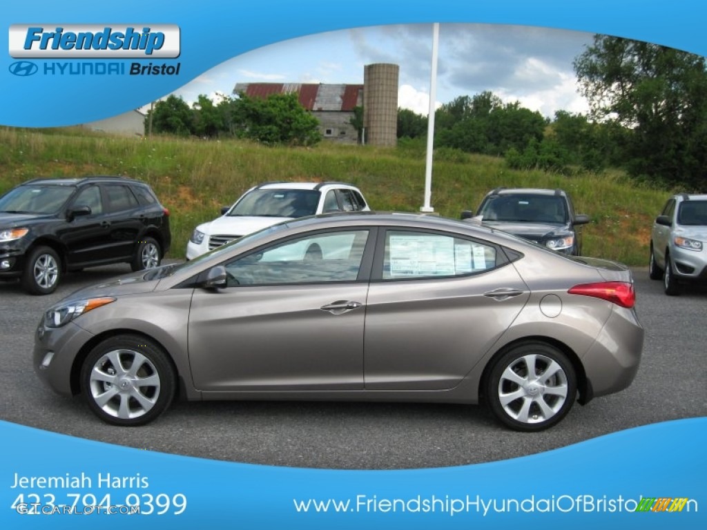 2013 Elantra Limited - Desert Bronze / Beige photo #2