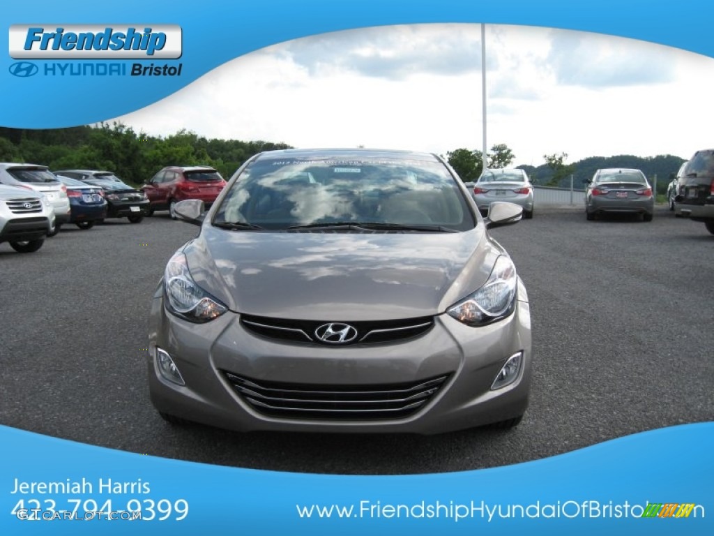 2013 Elantra Limited - Desert Bronze / Beige photo #4