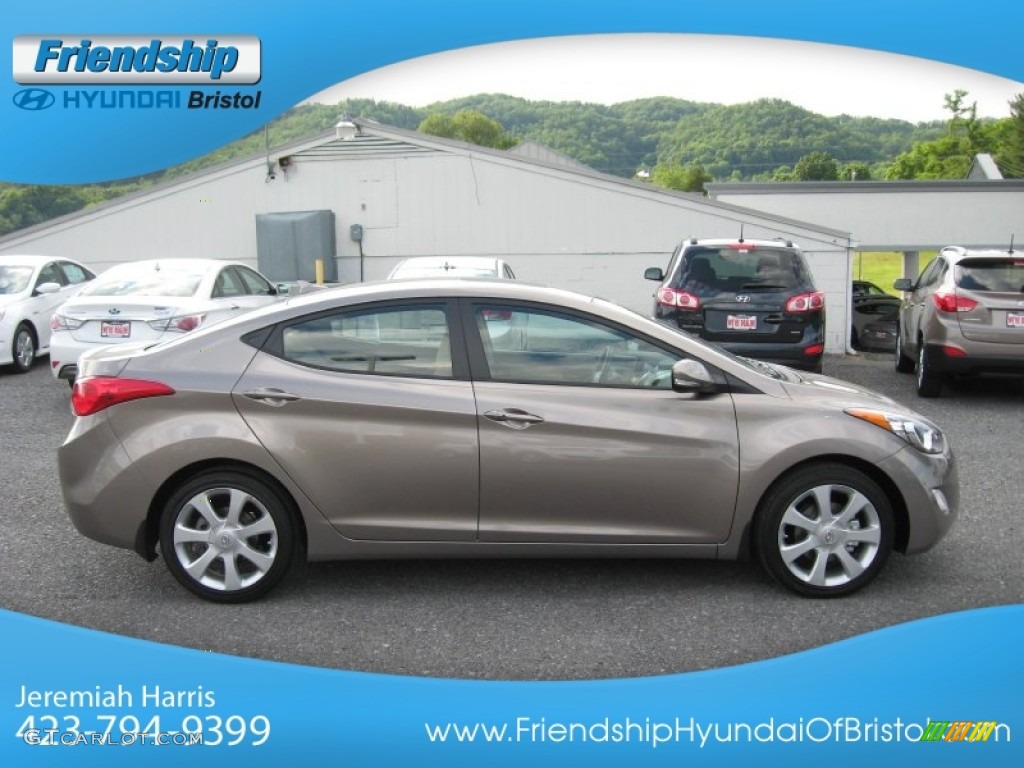 2013 Elantra Limited - Desert Bronze / Beige photo #6
