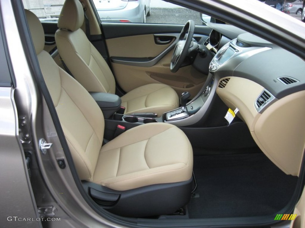 2013 Elantra Limited - Desert Bronze / Beige photo #20