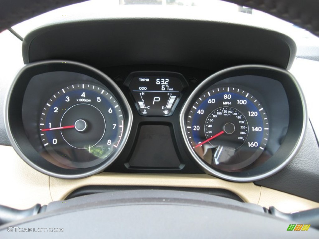 2013 Elantra Limited - Desert Bronze / Beige photo #29