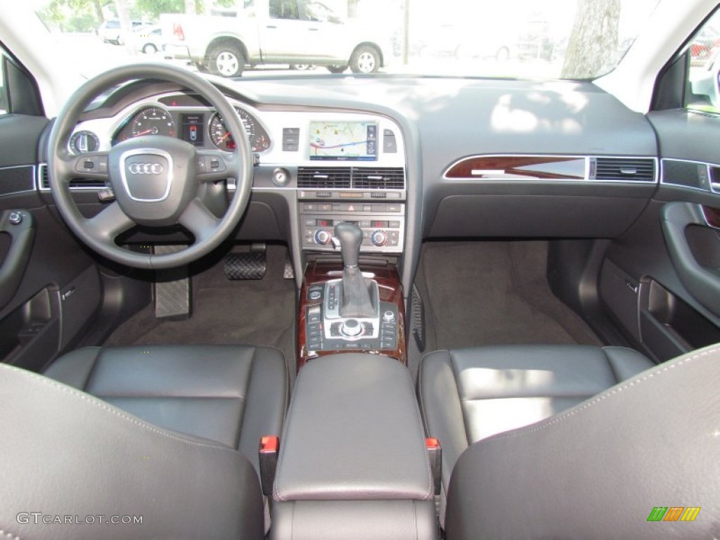 2009 Audi A6 3.0T quattro Sedan Black Dashboard Photo #66226846