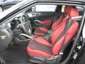 Black/Red 2012 Hyundai Veloster Standard Veloster Model Interior Color