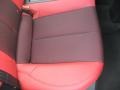 2012 Hyundai Veloster Black/Red Interior Rear Seat Photo