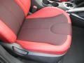 2012 Hyundai Veloster Black/Red Interior Front Seat Photo