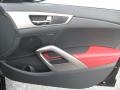 Black/Red 2012 Hyundai Veloster Standard Veloster Model Door Panel