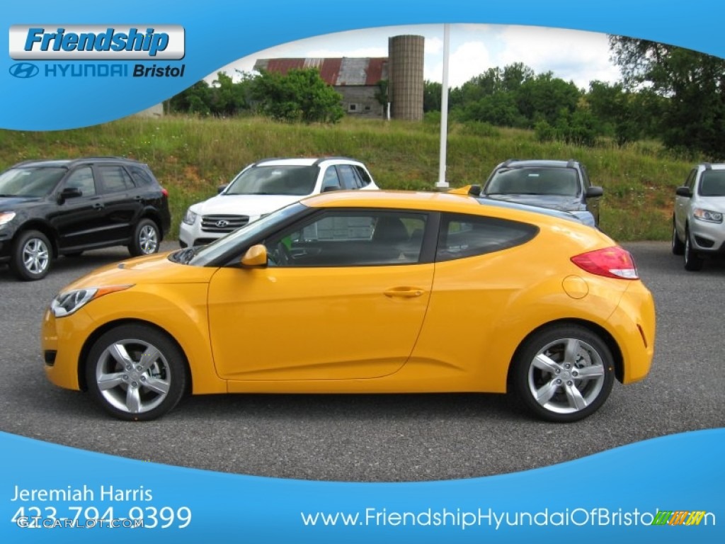 2012 Veloster  - 26.2 Yellow / Black photo #2