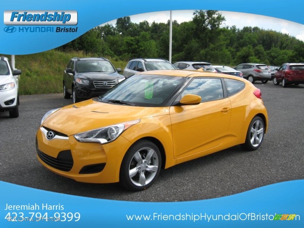 2012 Veloster  - 26.2 Yellow / Black photo #3