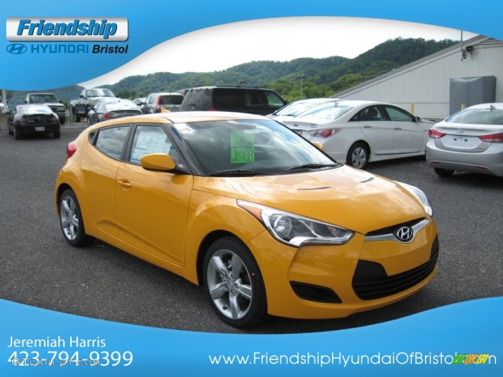 2012 Veloster  - 26.2 Yellow / Black photo #5