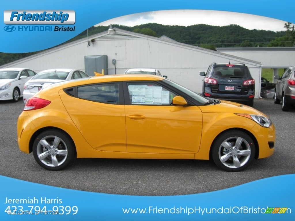 2012 Veloster  - 26.2 Yellow / Black photo #6
